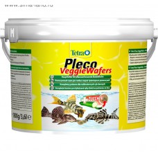 TetraPleco Veggie Wafers 3,6л ведро - корм-пластинки с добавлением цукини для донных рыб