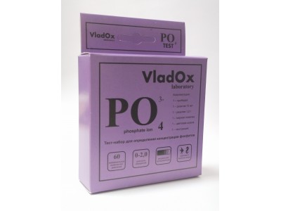 Тест PO4 VladOx для измерения уровня фосфатов в воде