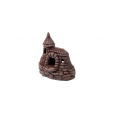 Замок с черепицей Р13ш керамика (шоколад) 15*10,5*16см