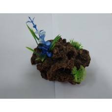 Биокерамика Риф с растениями К102 14*10*8 см