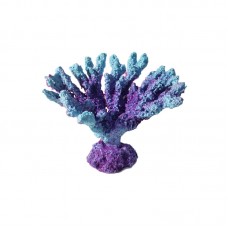 Коралл акабария, голубой ( акрил, 9*5*7см, Кр-323 )