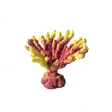 Коралл акабария, желтый ( акрил, 9*5*7см, Кр-327 )