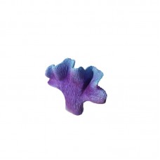 Коралл веер, голубой ( акрил, 9*2*7см, Кр-523)