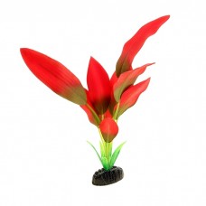 Шелковое растение Эхинодорус Амазонка красно зелёный 22см