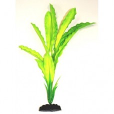 Шелковое растение Эхинодорус Амазонка зелёный 22см