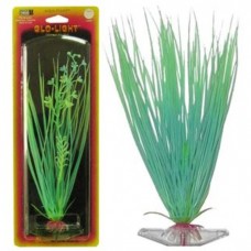 Растение Hairgrass 27см сине-зеленое светящееся