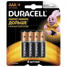 Батарейка Duracell AAA LR3 4шт в блистере