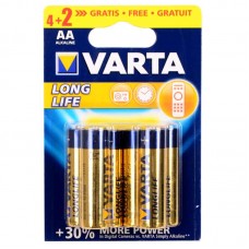 Батарейка Varta LongLife AA Alkaline 4+2шт блистер 4106 LR06