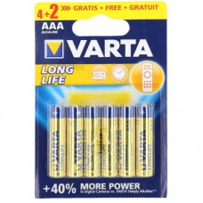 Батарейка Varta LongLife AAA Alkaline 4+2шт блистер 4103 LR03